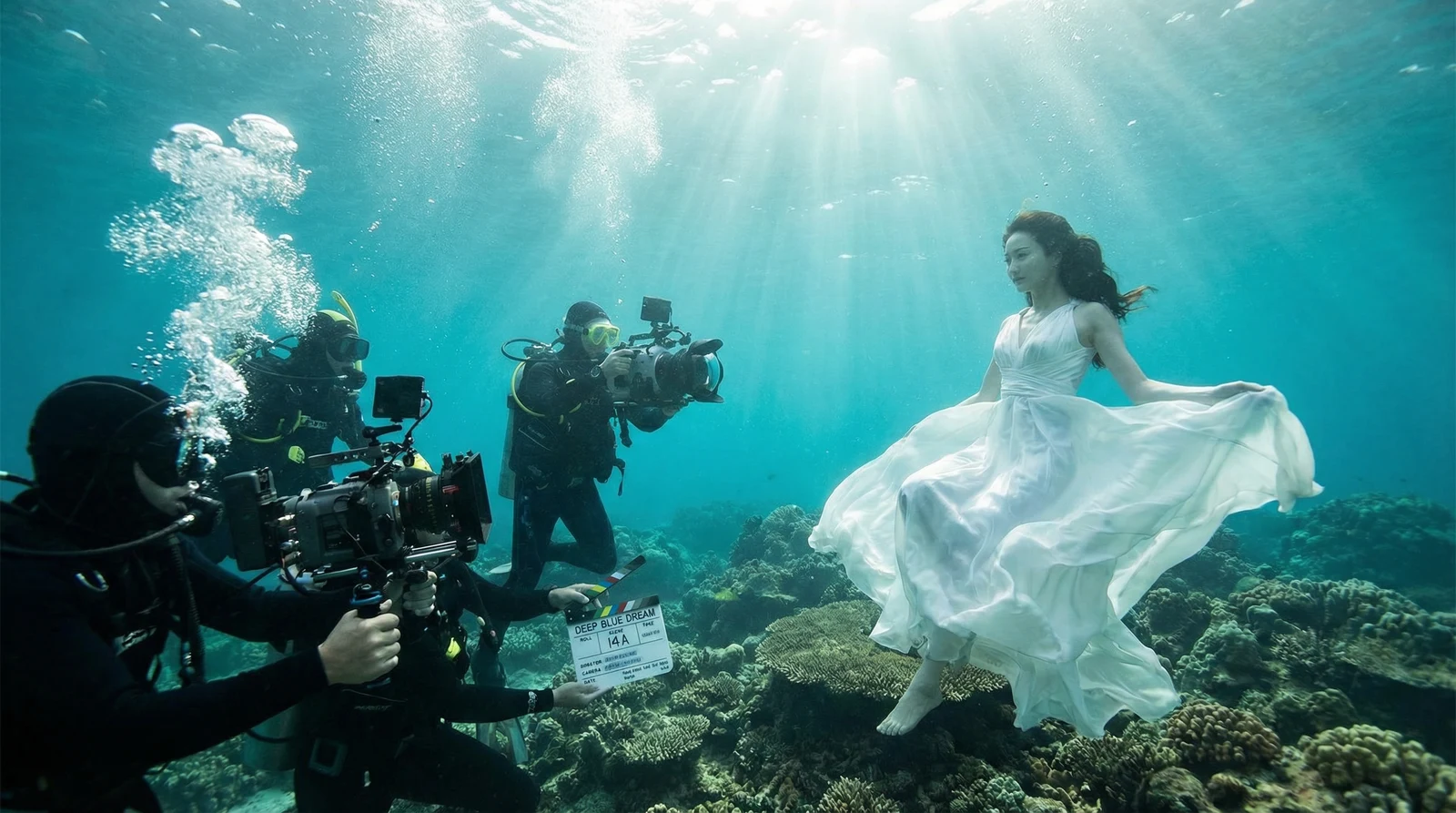 蜜芽萝莉岛栏目水下拍摄现场花絮