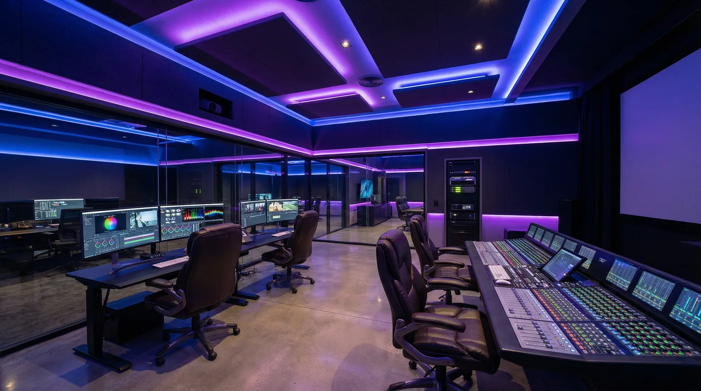 蜜芽后期制作工作室内景