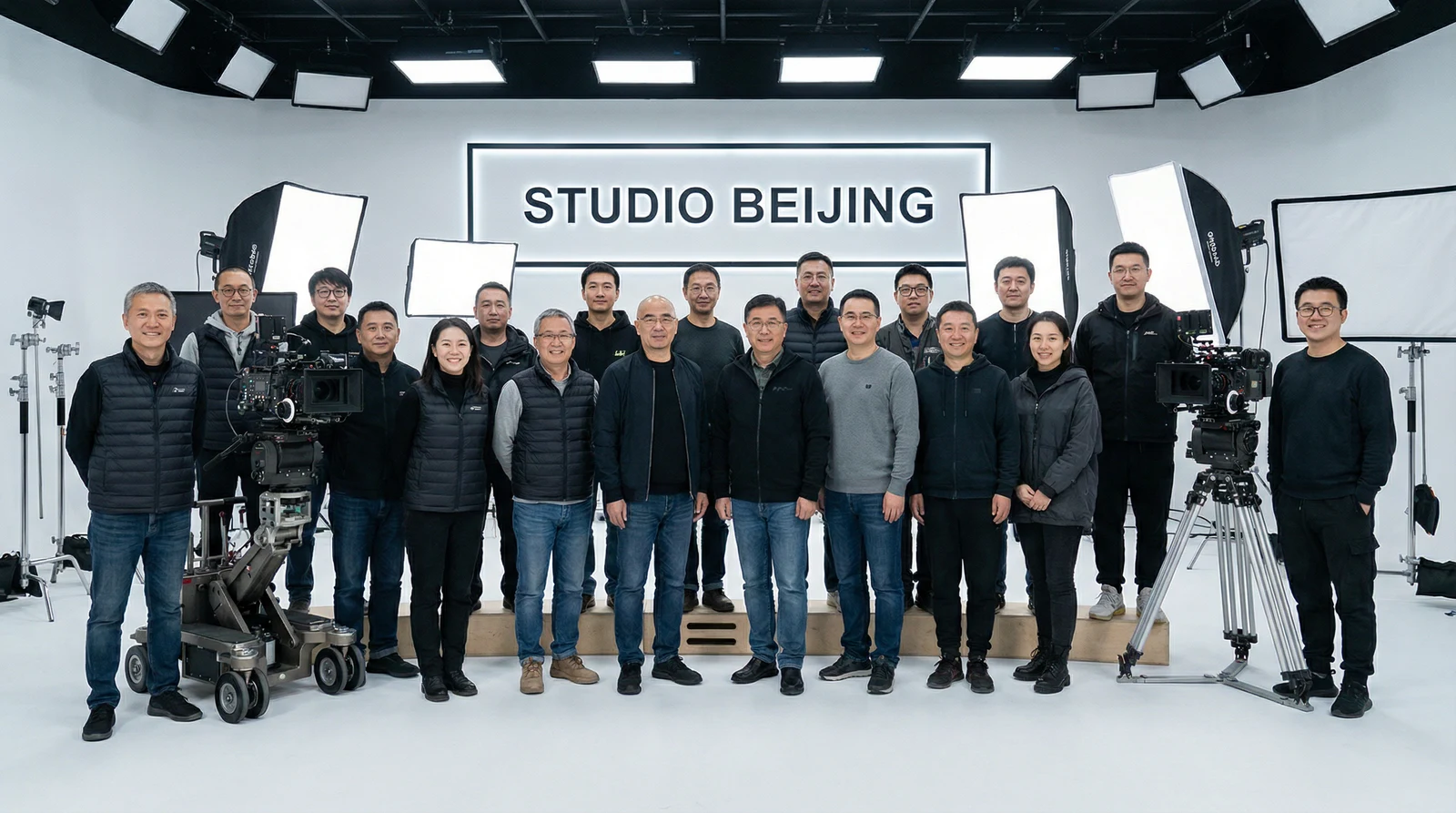 蜜芽专业影视制作团队合影